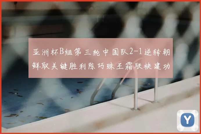 亚洲杯B组第三轮中国队2-1逆转朝鲜取关键胜利陈巧珠王霜联袂建功